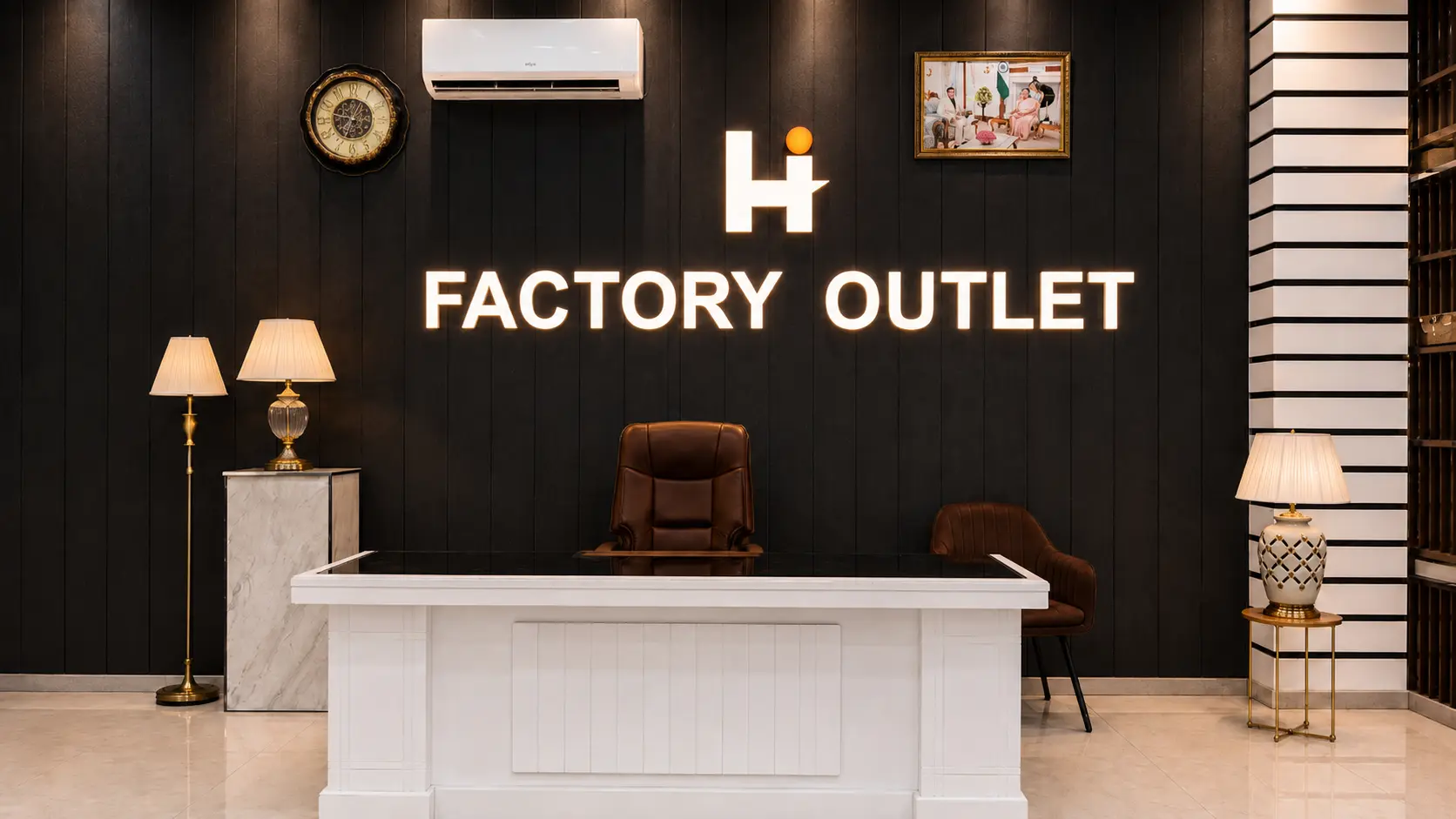 Hira Industries factory outlet reception in Khurja